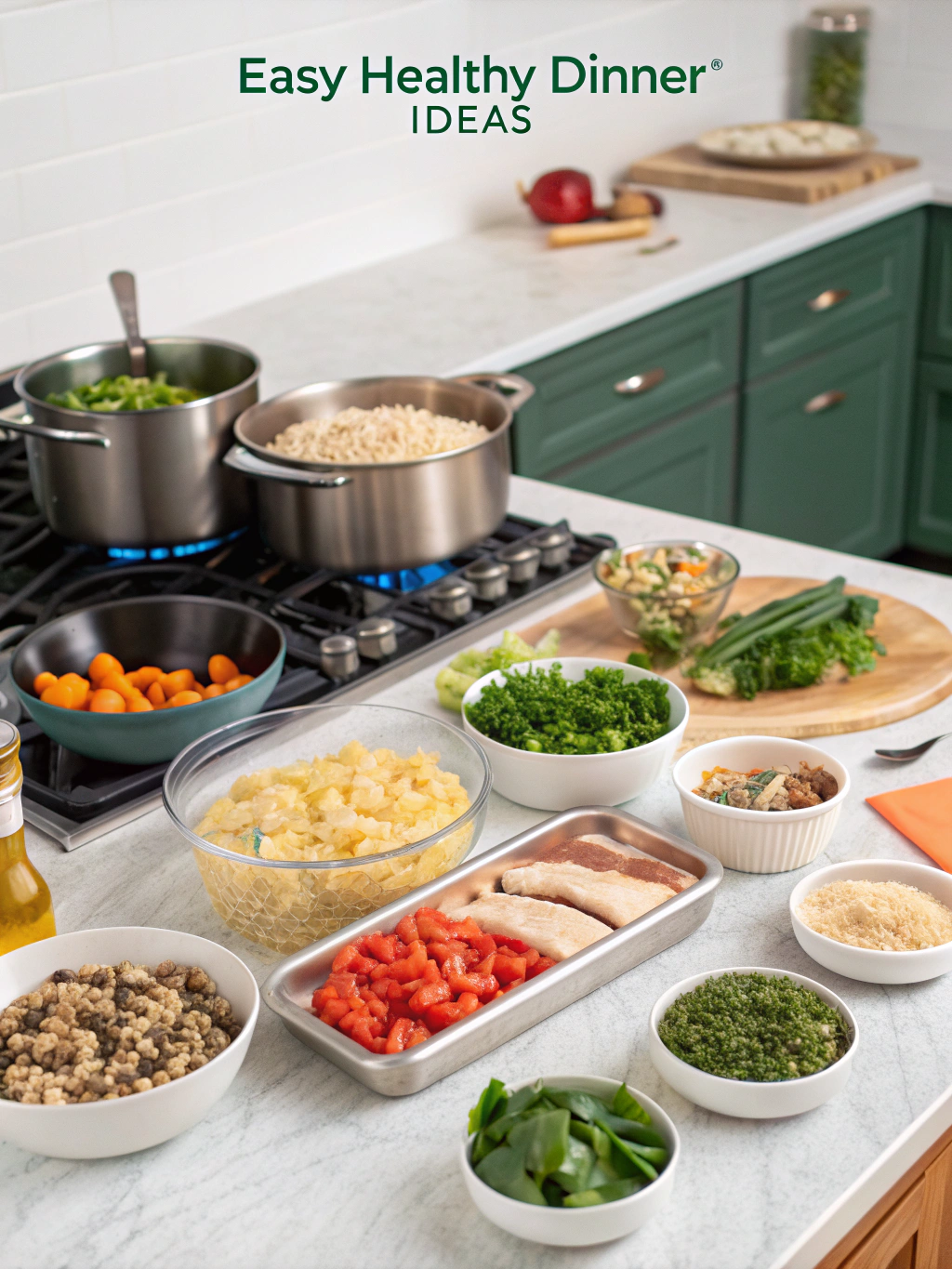 easy healthy dinner ideas preparing steps